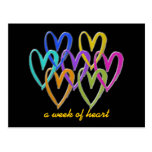 a week of hearts postcards