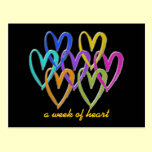 a week of hearts postcards