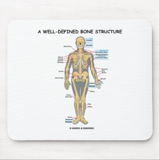 A Well-Defined Bone Structure (Human Skeleton) mousepad