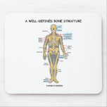 A Well-Defined Bone Structure (Human Skeleton) Mousepads