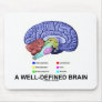 A Well-Defined Brain (Anatomical Brain Humor) Mousepad