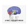 A Well-Defined Brain (Anatomical Brain Humor) Post Card