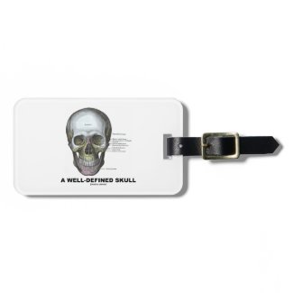 A Well-Defined Skull (Medical Anatomy) Bag Tag