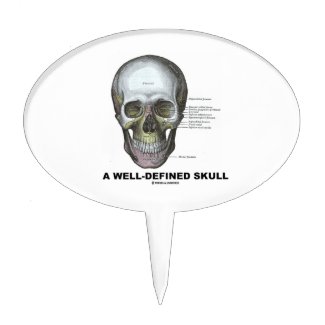 A Well-Defined Skull (Medical Anatomy) Cake Pick