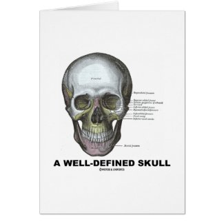 A Well-Defined Skull (Medical Anatomy) Greeting Card