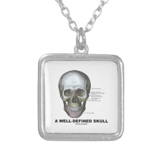 A Well-Defined Skull (Medical Anatomy) Personalized Necklace