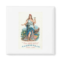 A Werner and Co. Vintage Americana Refrigerator Magnets
