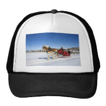 A Western Christmas - Horse Christmas Sleigh Mesh Hats