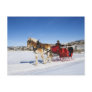 A Western Christmas - Horse Christmas Sleigh Post Cards