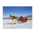 A Western Christmas - Horse Christmas Sleigh postcards by cutechristmasanimals A Western Christmas - Horse Christmas Sleigh postcards