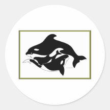 A Whale Family Stickers