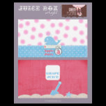 A Whale of a Birthday Juice Box Wraps Letterhead Design