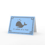 A whale of a tale! greeting card