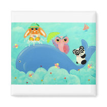 A Whale Of A Time! magnets by udonchow A Whale Of A Time! magnets