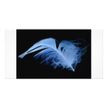 A whisper of a feather photo card template