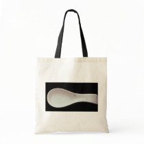 A white porcelain spoon canvas bags