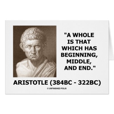 A Whole Is That Which Has Beginning, Middle, & End Greeting Cards by unfinishedpolis