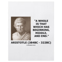 A Whole Is That Which Has Beginning, Middle, & End Flyers