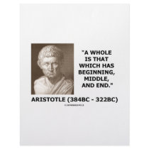 A Whole Is That Which Has Beginning, Middle, & End Personalized Letterhead