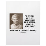 A Whole Is That Which Has Beginning, Middle, &amp; End Personalized Letterhead