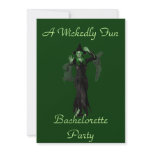 "A Wickedly Fun Bachelorette Party" w/ Witch Personalized Invite