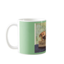 A wiener dog birthday mugs
