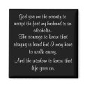 A wife's serenity prayer magnet magnet
