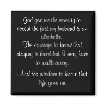 A wife's serenity prayer magnet