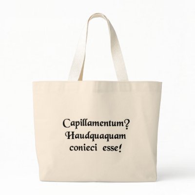 A wig? I never would have guessed! Canvas Bags by Vox_Populi