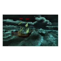 A Wild and Stormy Sea Bookmarks Business Card Templates