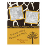 A Wild & Giraffy Christmas Postcard