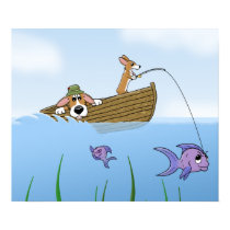 A Wild Ride Corgi Fishing Poster posters by MenagerieMayhem A Wild Ride Corgi Fishing Poster posters