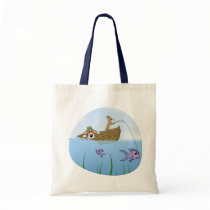 A Wild Ride Corgi Fishing Tote Bag