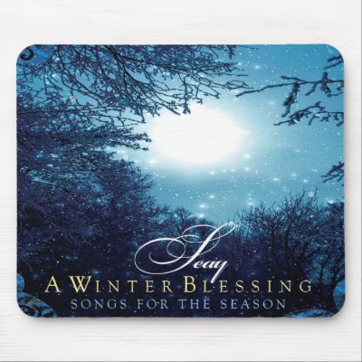 A Winter Blessing Mousepad by Seaytuscansun