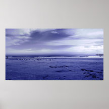 A Winter Day on the Beach (Pano):  Port Aransas Posters