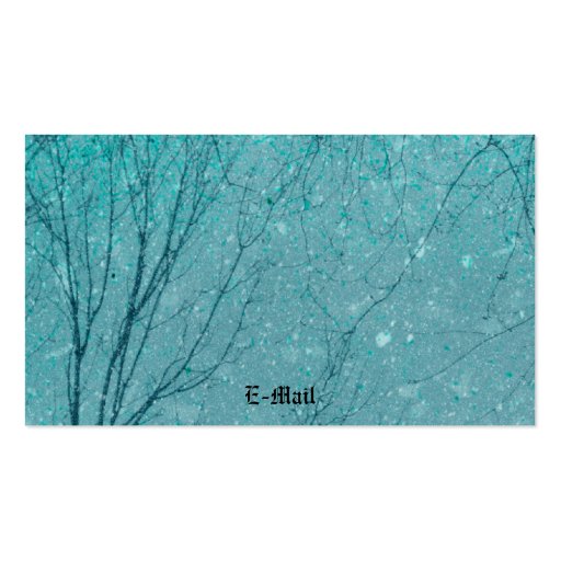 A Winter Dream Business Card Template (back side)