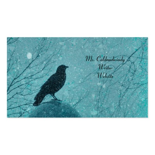 A Winter Dream Business Card Template (front side)