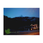 A winter evening in Greenwood, BC postcards