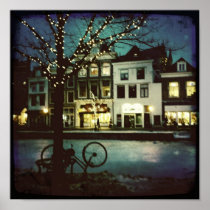A winter night poster