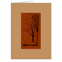 A Winter Scene Greeting Cards