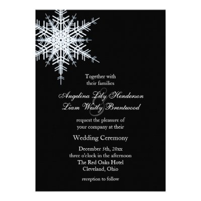 A Winter Wedding Invitation