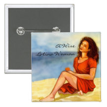 A Wise Latina Woman Button