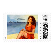 A Wise Latina Woman Stamp by giftgasms A Wise Latina Woman Stamp