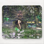 A Witch with Her Family Mouse Pads