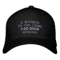 A WITNESS TO THE CRIME embroidered hats by DarknessFallz A WITNESS TO THE CRIME embroidered hats