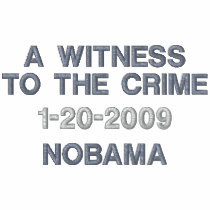 A WITNESS TO THE CRIME embroidered shirts