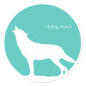 A Wolf Crying Sheep - sticker by shiftymack A Wolf Crying Sheep - sticker