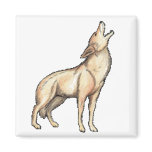 A Wolf Howls Magnet