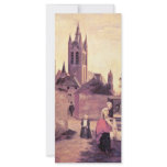A Woman And A Child On A Bleichwiese By Pieter De Full Color Rack Card
