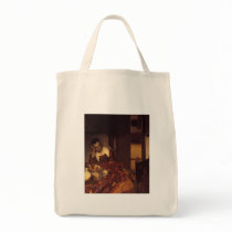A Woman Asleep Bags
